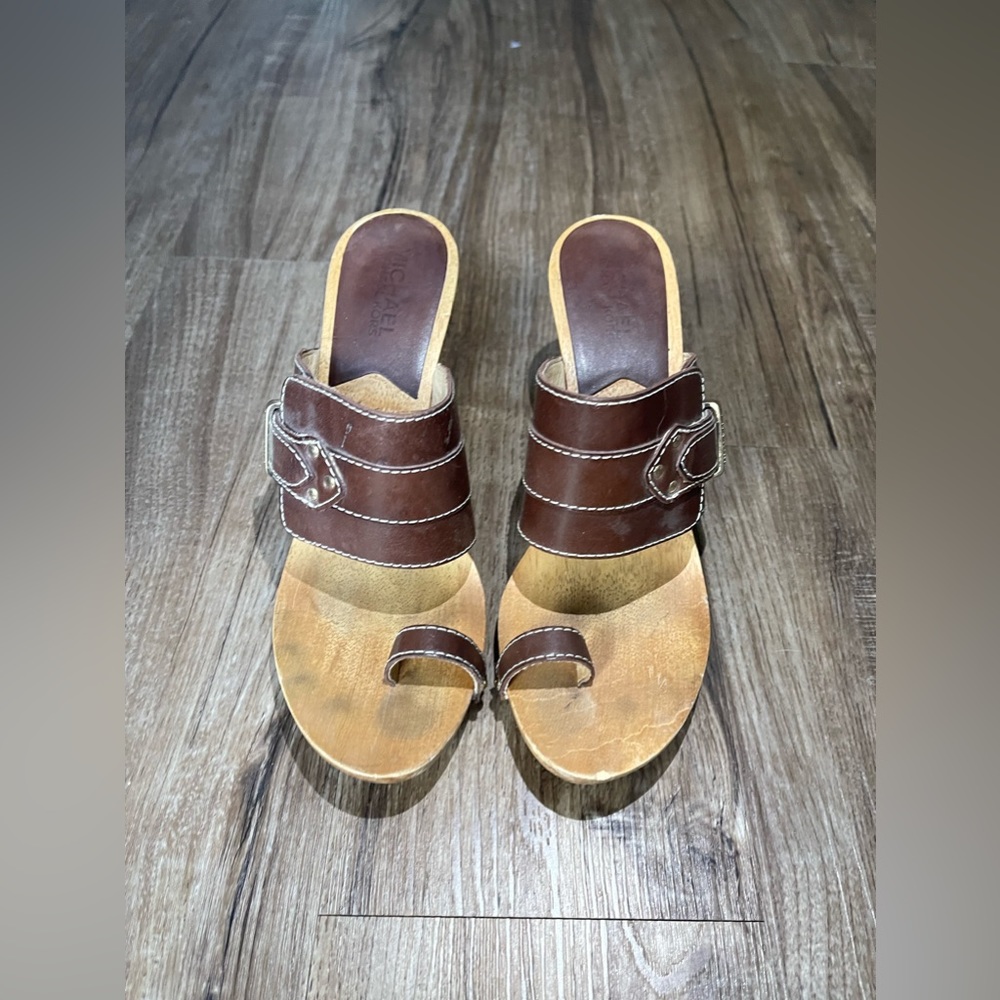 Brown Toe Sandal Heels 👠